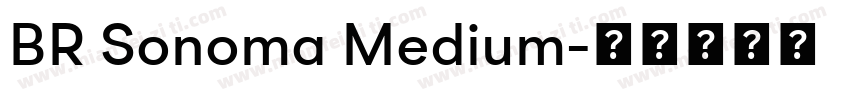 BR Sonoma Medium字体转换